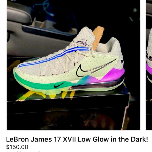 Lebron James 17 XVII Low Glow in The Dark! - Picture 3 of 3